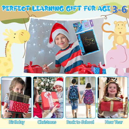 Talking Flash Cards for Toddlers 2-4 Years, 112 Flash Cards 224 Sight Words Speech Therapy Toys with LCD Writing Tablet, Talking Doodle Board Educational Learning Toys Gifts, School Supplies