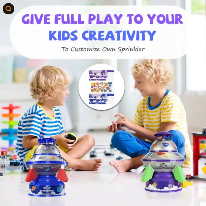 UFO Water Rocket Sprinkler Toy for Kids