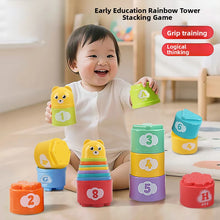 Rainbow Stacking Cups for Babies – 9-Piece Play Set