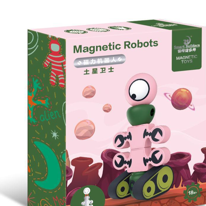 Magnetic Planet Robot Building Blocks – 5 Designs