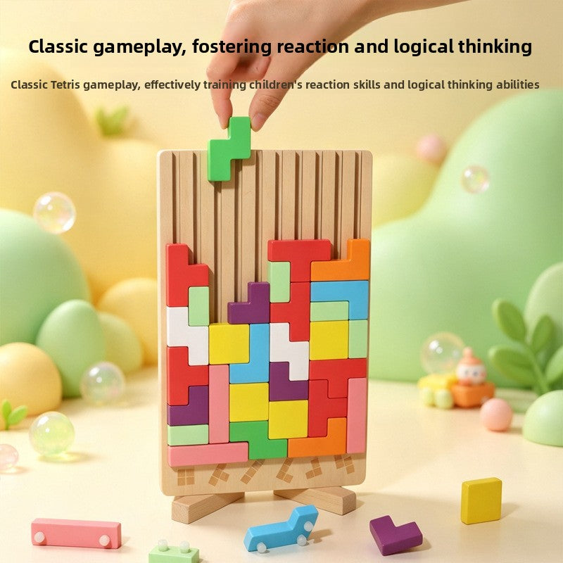 Wooden Calendar & Block Puzzle – Date and Shape Learning