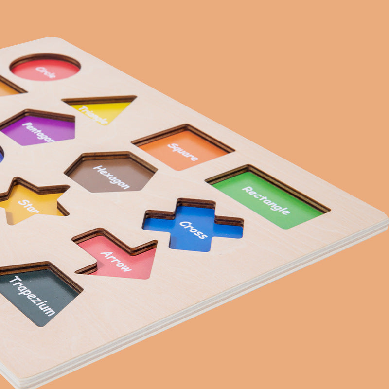 Montessori Magnetic Shape Puzzle Board for Kids