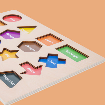 Montessori Magnetic Shape Puzzle Board for Kids