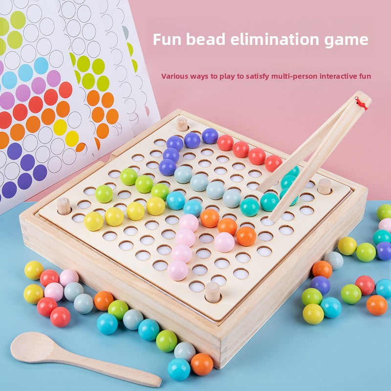 Wooden Bead Puzzle Toy for Kids ABC-Wooden Box with Beads for Xiaole