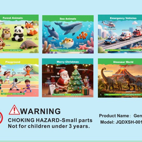 English Reading Pen Set with 3D Cards
