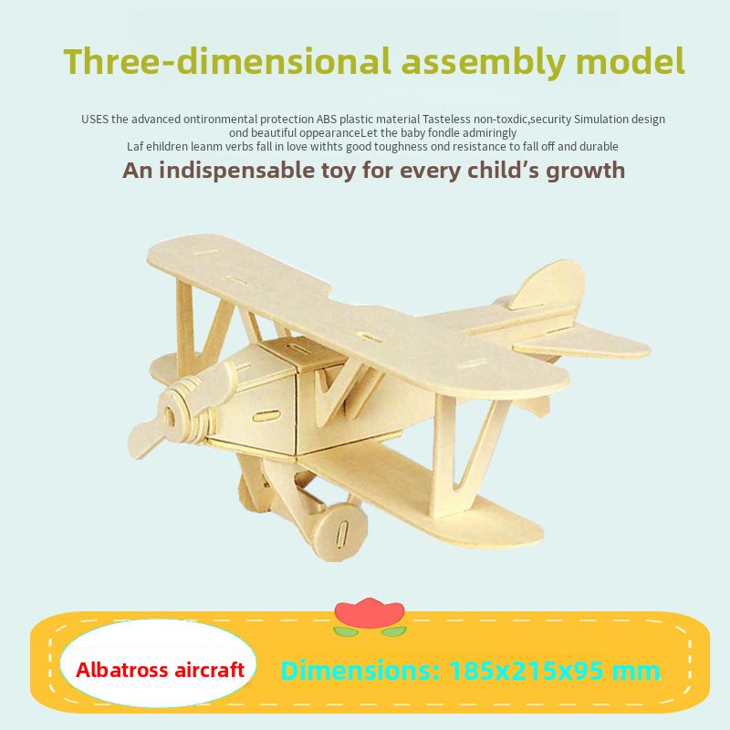 Wooden Aircraft Model Kit – Plane, Helicopter & Boat