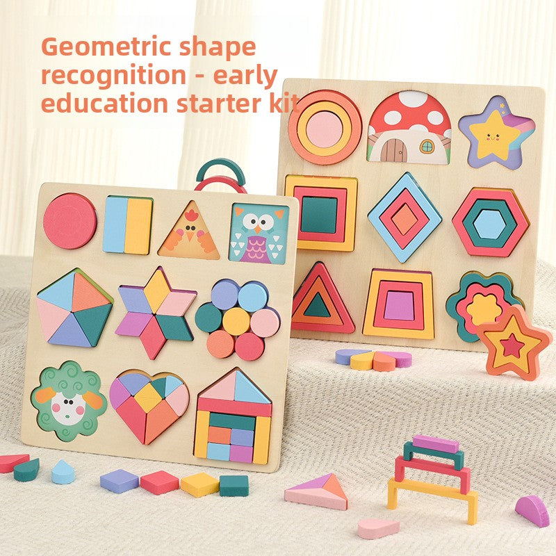 Montessori Shape Puzzle Board for Kids