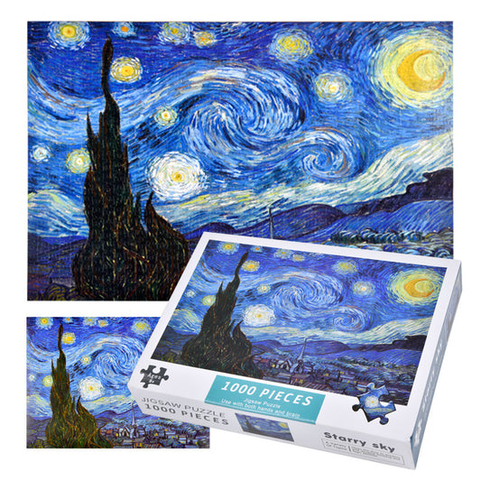 1000-Piece Jigsaw Puzzles for Teens & Adults – Assorted Art Wonder Kids Toy