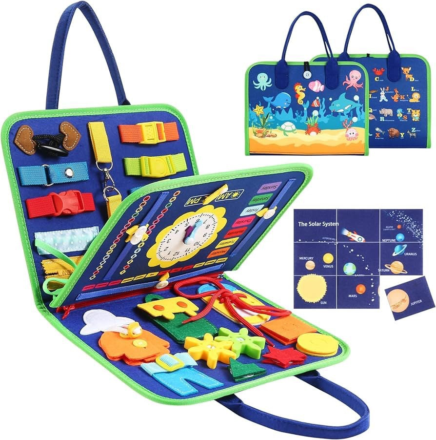 Felt Busy Board and Quiet Book – Theme and Page Options