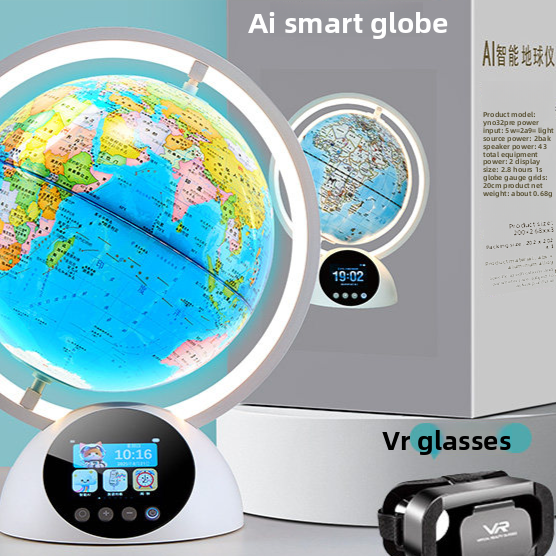 Interactive AR/VR Globe for Kids with 30 AR Themes