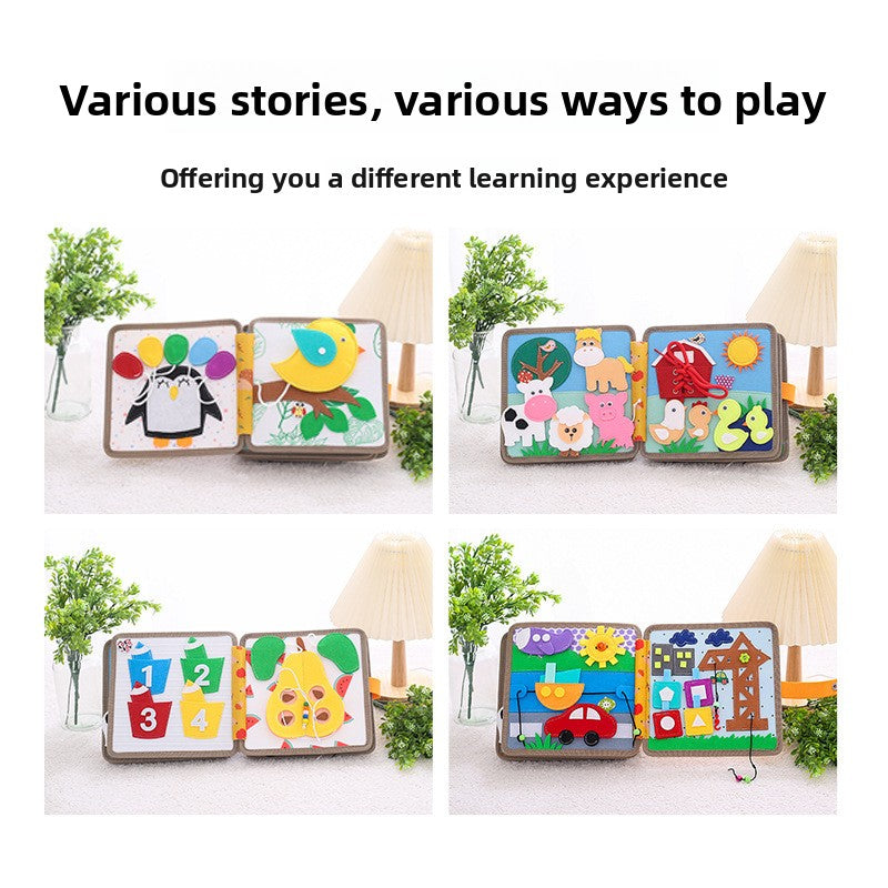 Interactive Felt Quiet Books for Kids – 10 Themes