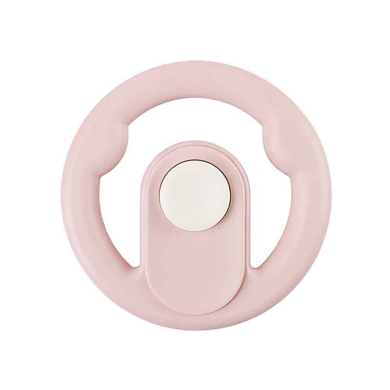 Kids Steering Wheel Toy with Sounds Pinkbeige