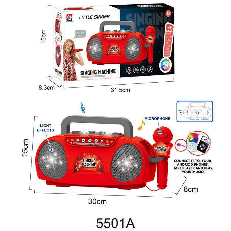 Kids Microphone Toy with LED Lights