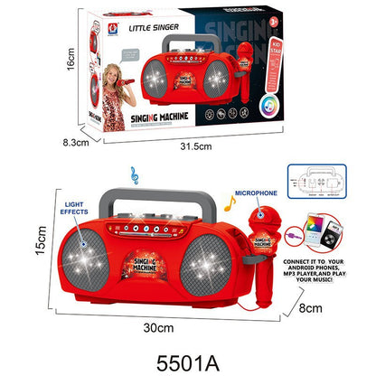 Kids Microphone Toy with LED Lights