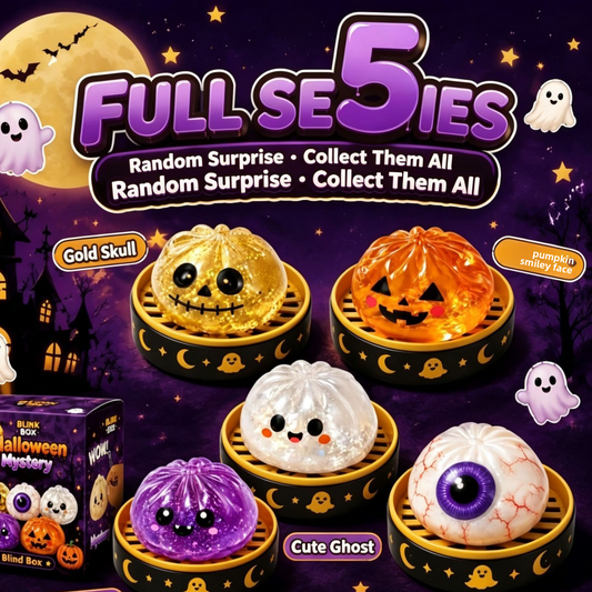 Halloween Squishy Character Toys – Pumpkin & Ghost Options Wonder Kids Toy