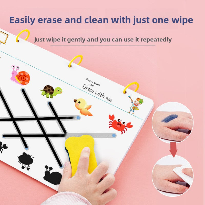 Erasable Pen Control Practice Cards for Kids