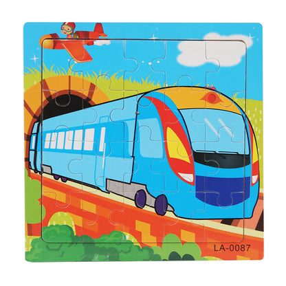 Wooden Cartoon Puzzle Set for Early Learning