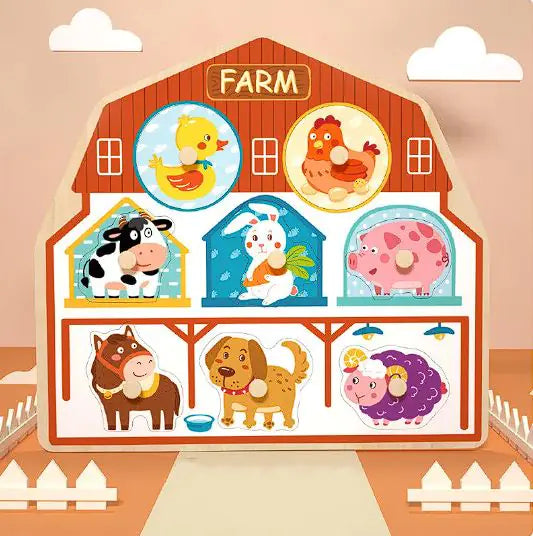 Build Their World: Montessori 3D Animal Puzzle Educational Toy! 🦒🧩🌳