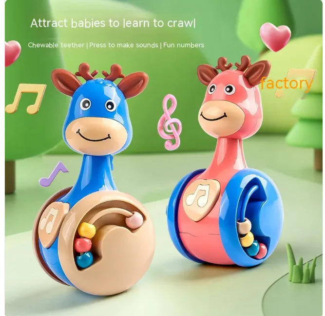 Wobble & Learn: Children's Tumbler Educational Toy for Early Learning! 🦖👶