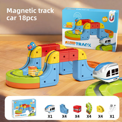 Creative Track Building Set ModularTrackCube 18pcs Mag