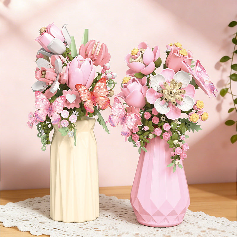 Flower Building Blocks for Kids Creative Play