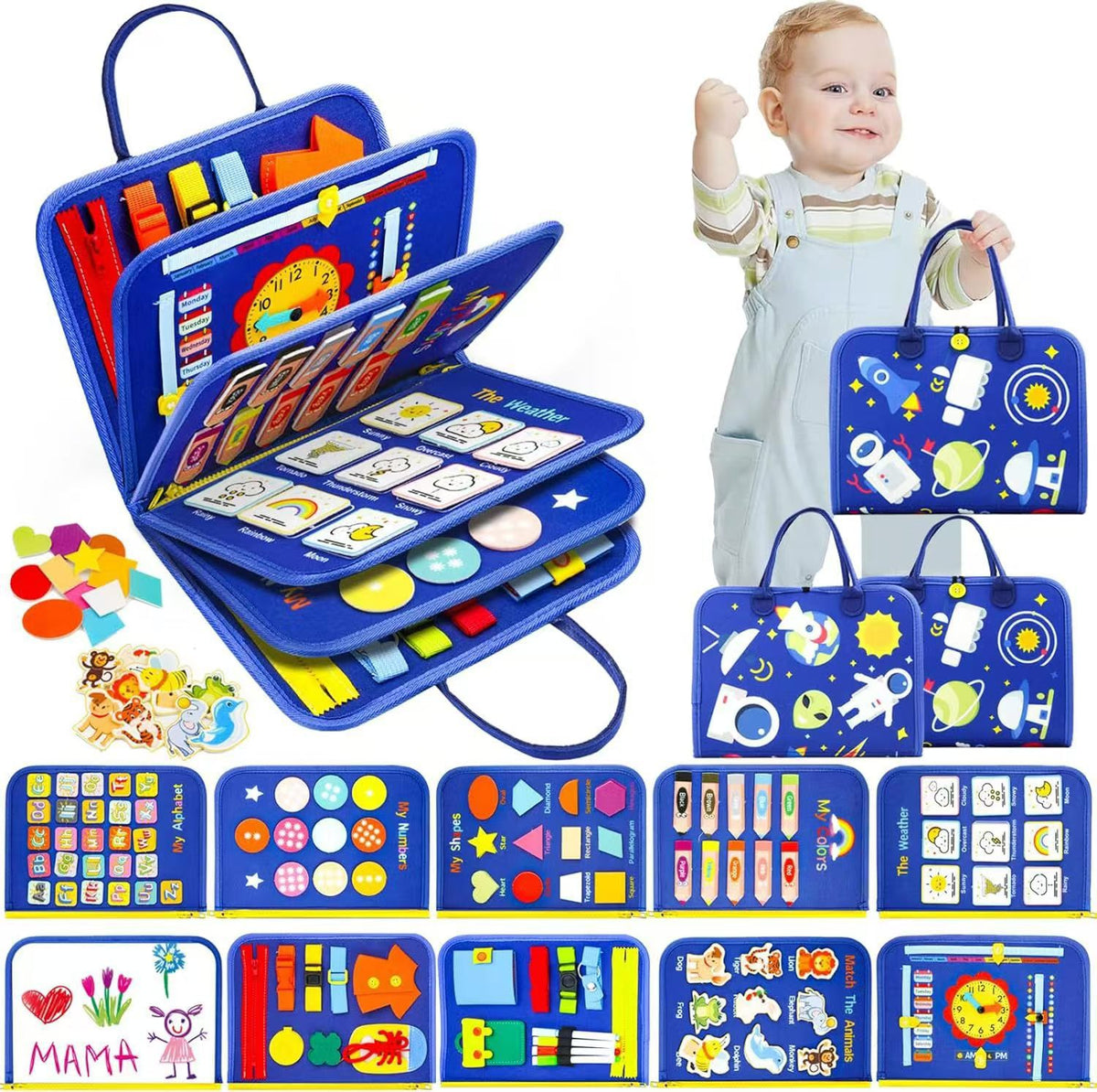 Felt Activity Book Busy Board – Nine Styles
