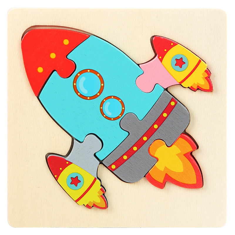 Wooden 3D Puzzle Toy for Spatial Learning