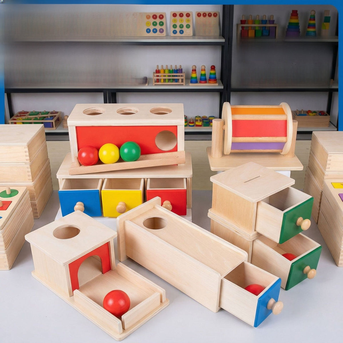 Wooden Montessori Early Learning Toy Set