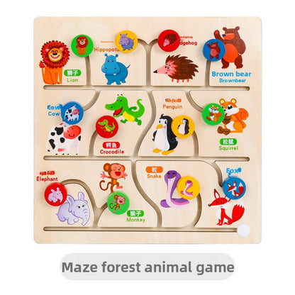 Wooden Maze Toy for Kids