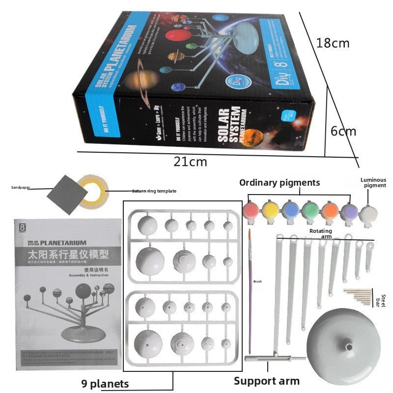 DIY Solar System Planetarium Model – 8 or 9 Planet Versions