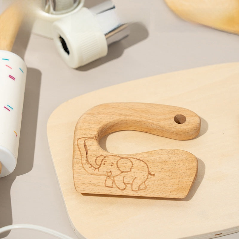 Wooden Play Kitchen Toy Set