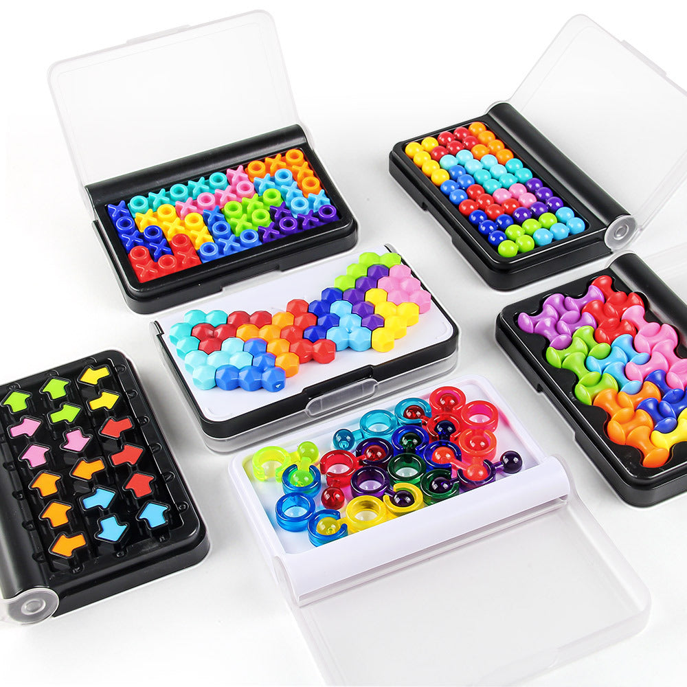 Mini Logic Puzzles – Beads, Shapes & Ring Options