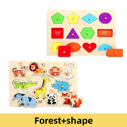 Montessori Wooden Educational Puzzle Board