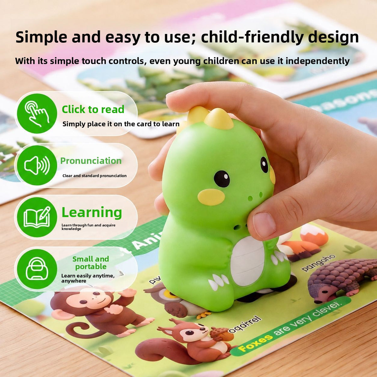 Audio Reading Pen for Kids with Recording Function