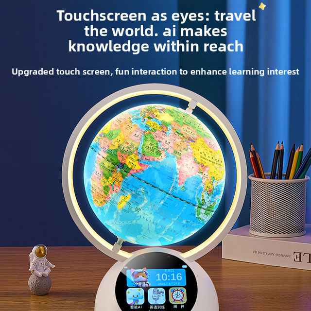 Interactive Globe with AR, 30 Cards & VR Options: Explore Geography Together