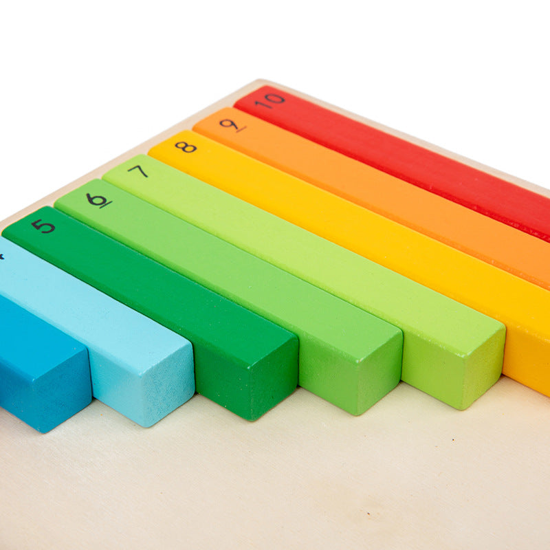 Wooden Montessori Math Sticks – Decimal or Fraction