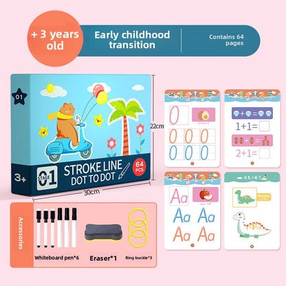 Erasable Pen Control Practice Cards for Kids