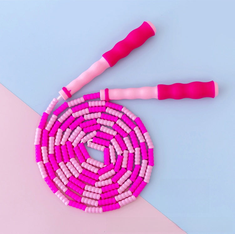 Adjustable Beaded Jump Rope for Kids