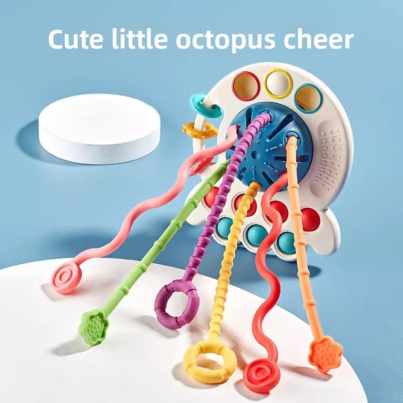 Octopus Pull Toy for Early Learning