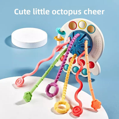 Octopus Pull Toy for Early Learning
