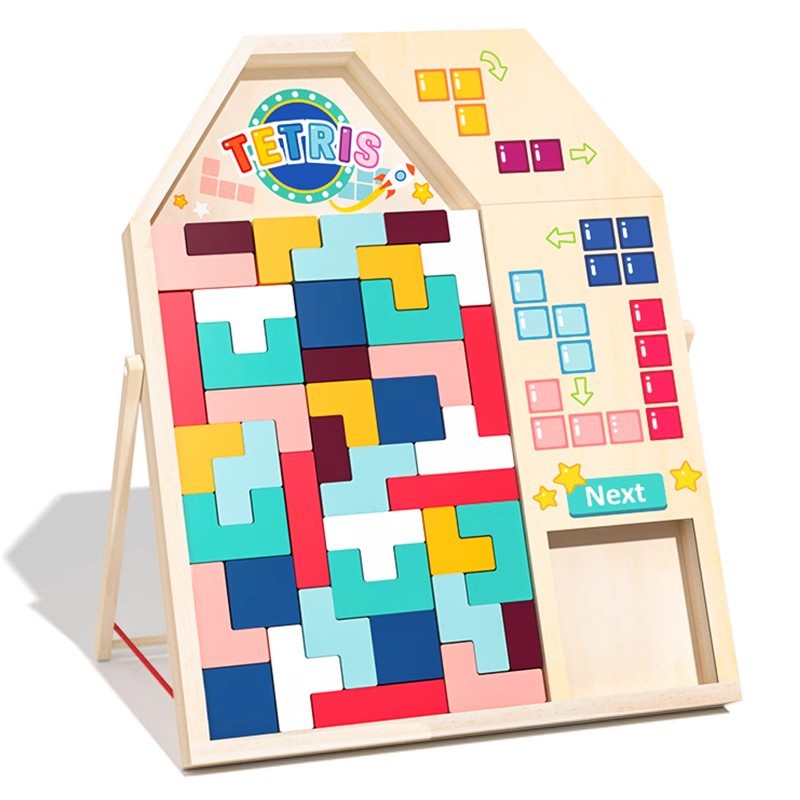 Wooden Puzzle Blocks for Spatial Thinking