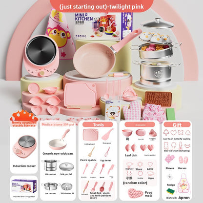 Toy Kitchen Set for Pretend Cooking