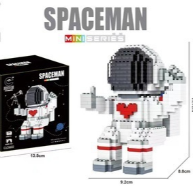 Glow Astronaut Building Blocks for Space STEM Play