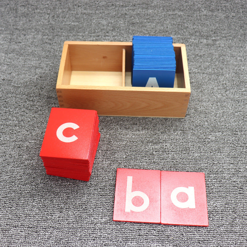 Wooden Sandpaper Alphabet Board