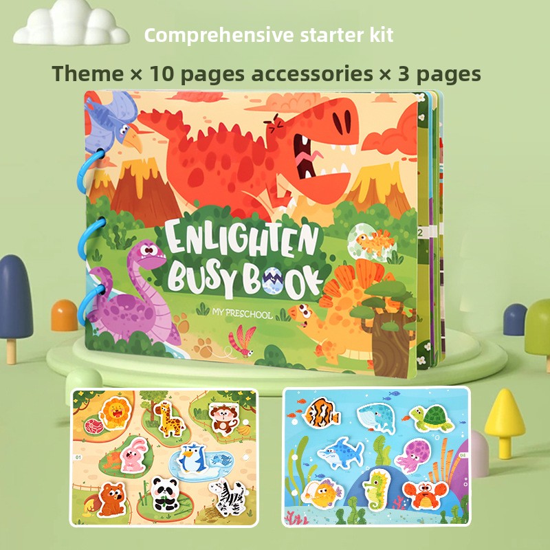 Educational Quiet Sticker Book for Kids Package 1 Color Box