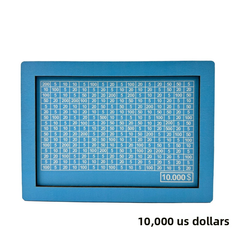 Wooden Goal Box with Counter blue 10000 free pen 17.2�12.5�6.5cm