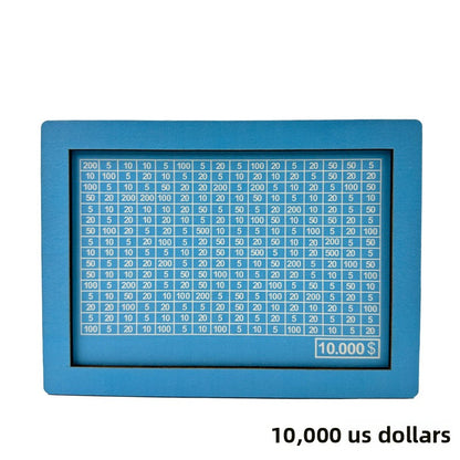 Wooden Goal Box with Counter blue 10000 free pen 17.2�12.5�6.5cm