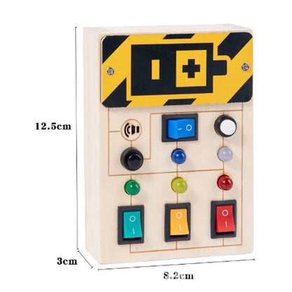Illuminate Learning: Children's Early Education Wooden LED Lamp Socket! 💡🌳