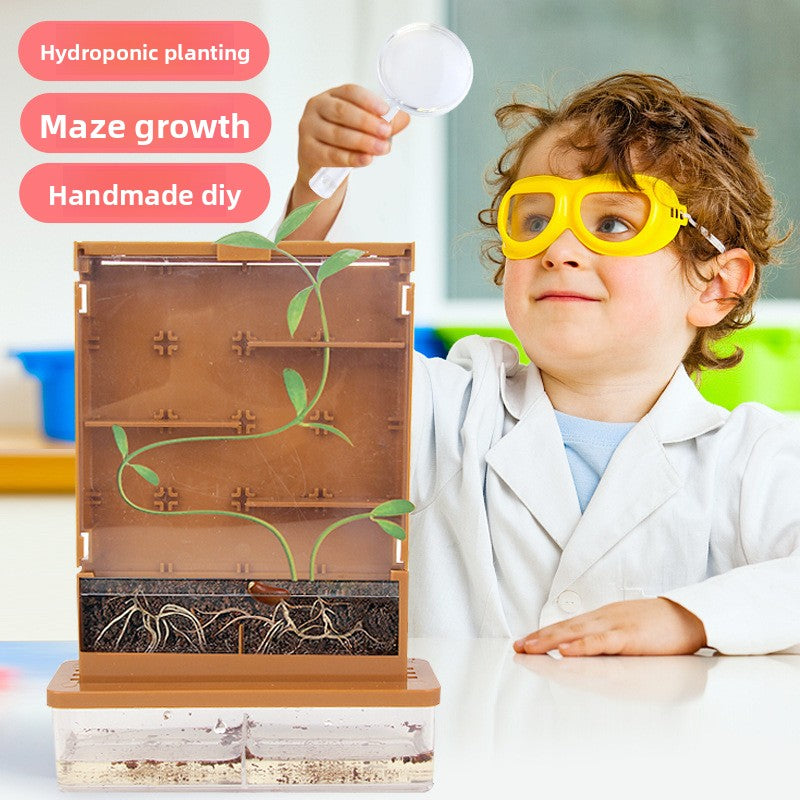 DIY Science Experiment Kit for Kids Plants vs. maze