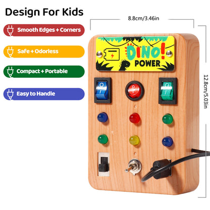 LED Montessori Busy Board for Kids
